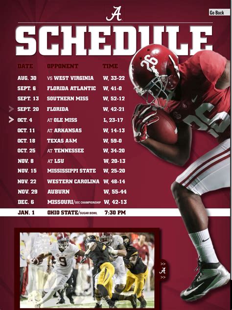 ala football schedule 2014|alabama 2014 roster.